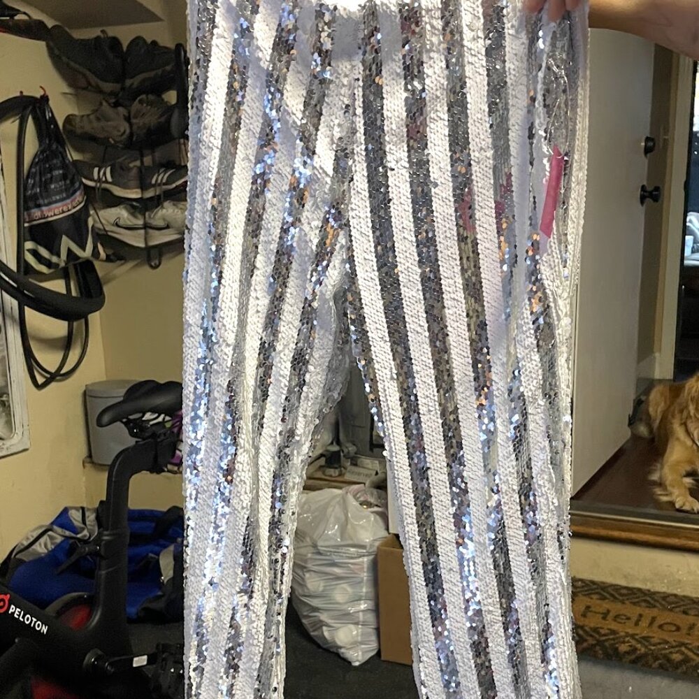 NWT Sequin Stripe Pants – Forever 21 - Size L